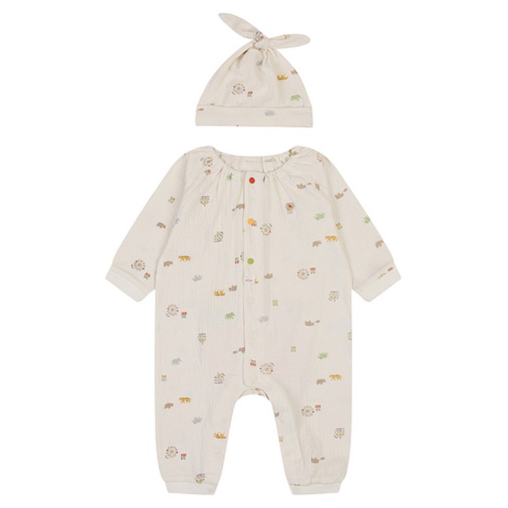 에뜨와 유아용 선물용 치프우주복모자 세트  쇼핑백