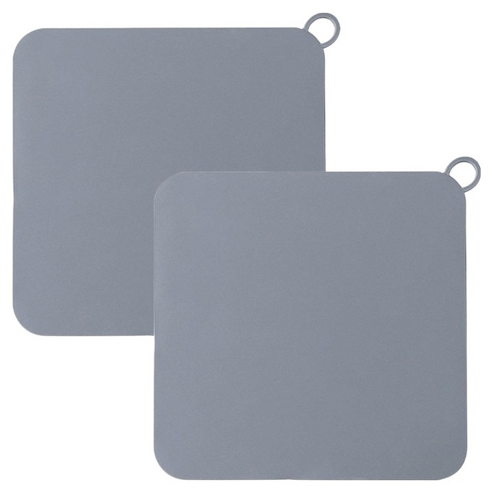 마켓플랜 스퀘어 냄새차단 실리콘 배수구 커버 2p