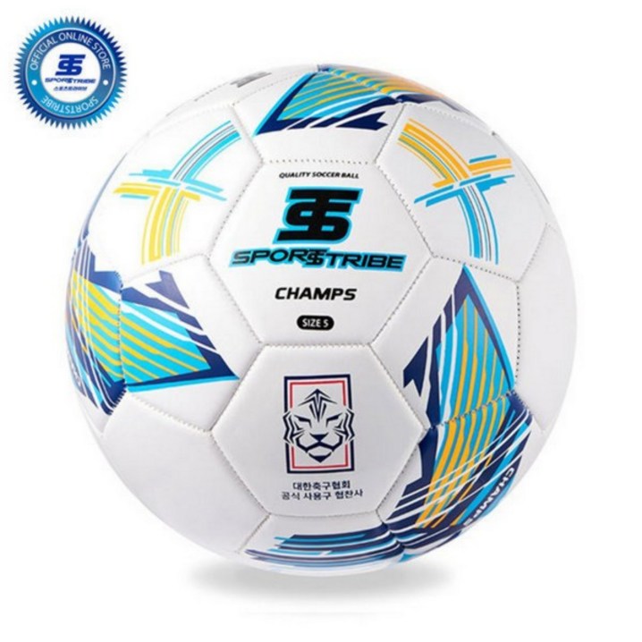 스포츠트라이브 축구공 챔프스 5호 KC인증 머신쏘잉, STMP25W2, 1개