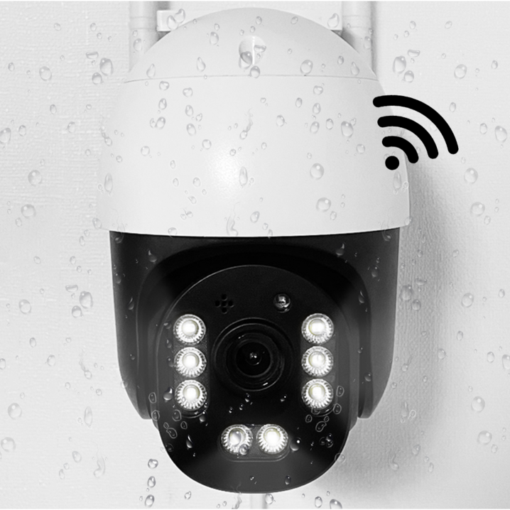 제이모티브 스마트 무선WIFI 실시간 300만화소 홈캠 방수CCTV 실외카메라 JMTHOMEPTZ
