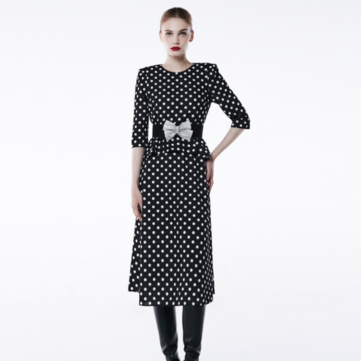 제시뉴욕 23fw 도트 원피스 DD8HSOQ170S블랙 제시뉴욕 23fw 도트 원피스 DD8HSOQ170S블랙