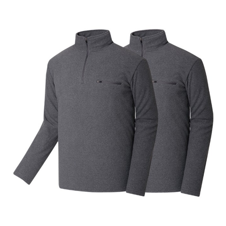 11 히트업 후리스 안감 보아털 반집업 티셔츠 2장세트