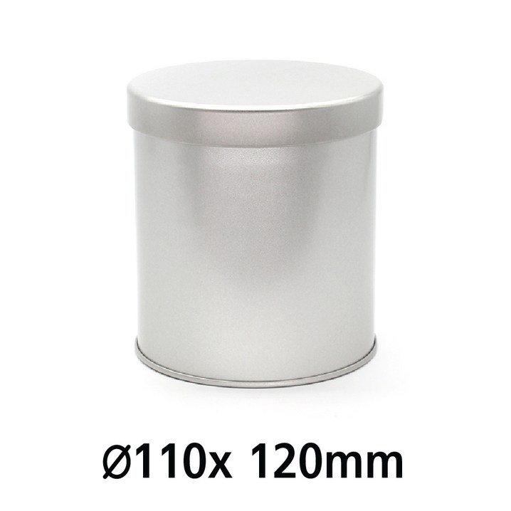 원형 R101 UV 인쇄 가능 원형 은색 틴케이스, 틴케이스,깡통,제관,깡통케이스,금속포장,필통,틴캔,철캔,포장용기,굿즈 인쇄, 은색, 1개