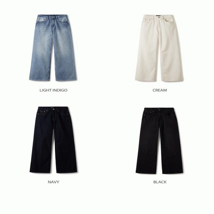 후아유  여성용 와이드 데님 청바지   Wide Denim F  WHTJE4911F
