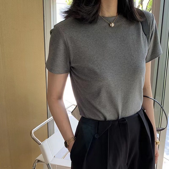 리바시안 여성 캐쥬얼 기본 4칼라 심플 반팔 티셔츠