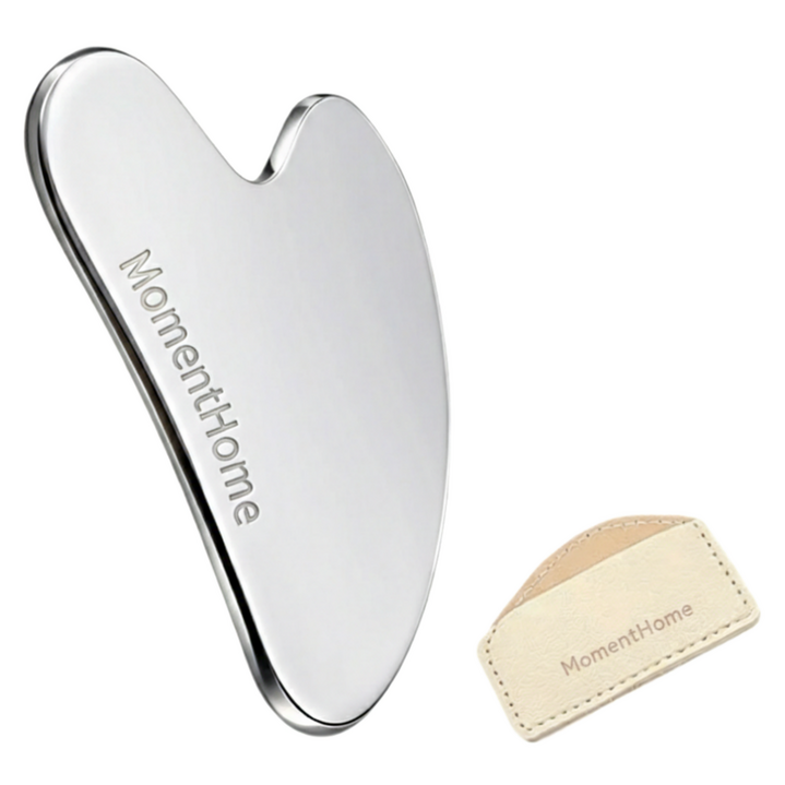 모먼트홈 전신 두피 페이스 경락 괄사 마사지기 + 고급 가죽케이스 세트