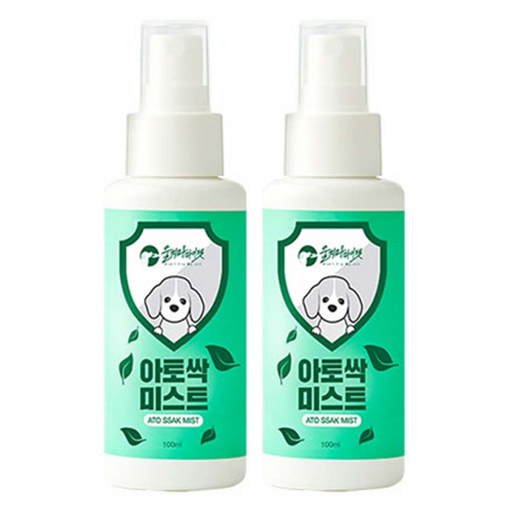 울지마마이펫 강아지 전용 개토피 가려움 아토싹 미스트, 100ml, 2개