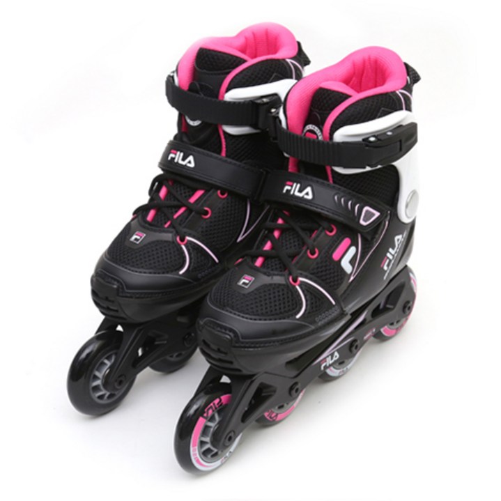 FILA 인라인롤러스케이트 X-ONE 보라매, 핑크마젠타, 1세트
