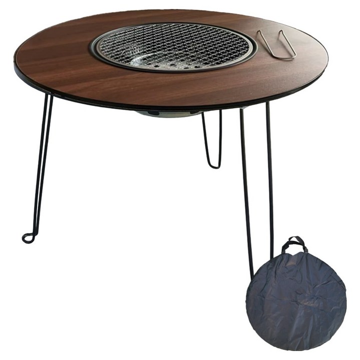 지피니 코지 원형 테이블 그릴 + 전용 가방, 1개