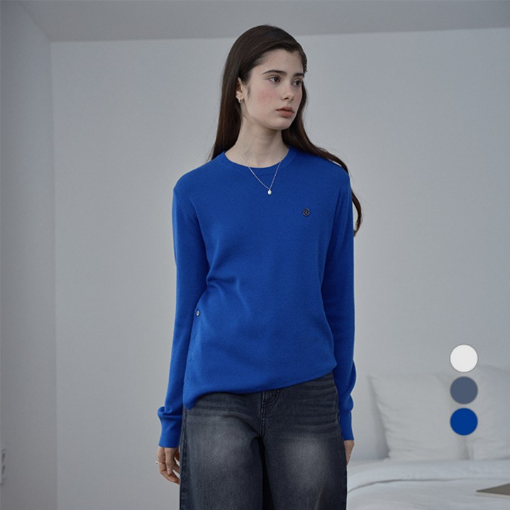 쥬시쥬디 여성용 비대칭 울 블렌드 니트 JZKT026E