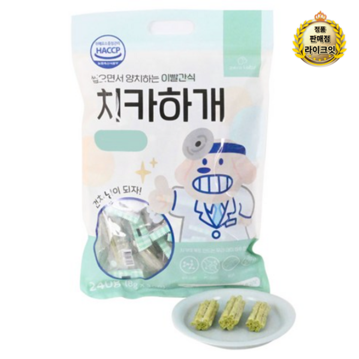 제로랩스 강아지 치카하개 덴탈껌 240g, 관절건강, 240g, 6개