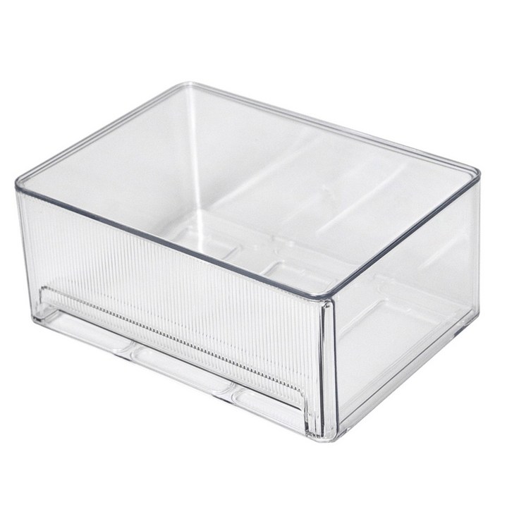 클라라홈 아크릴 서랍형 수납함 레이어드 콤보 투명 정리함 레인글라스, 1개, 투명 대형