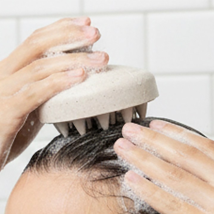 누띤 두피 마사지 실리콘 샴푸 브러쉬