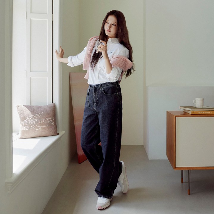 [라코스테 공식] 여성 와이드 데님팬츠 HF2448-55N 6NM