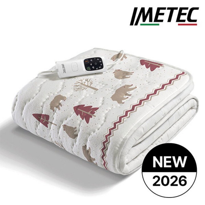 [이메텍] [당일출고][25년형] 프리미엄 스마트 순면 전기요 IMD-015A (싱글)