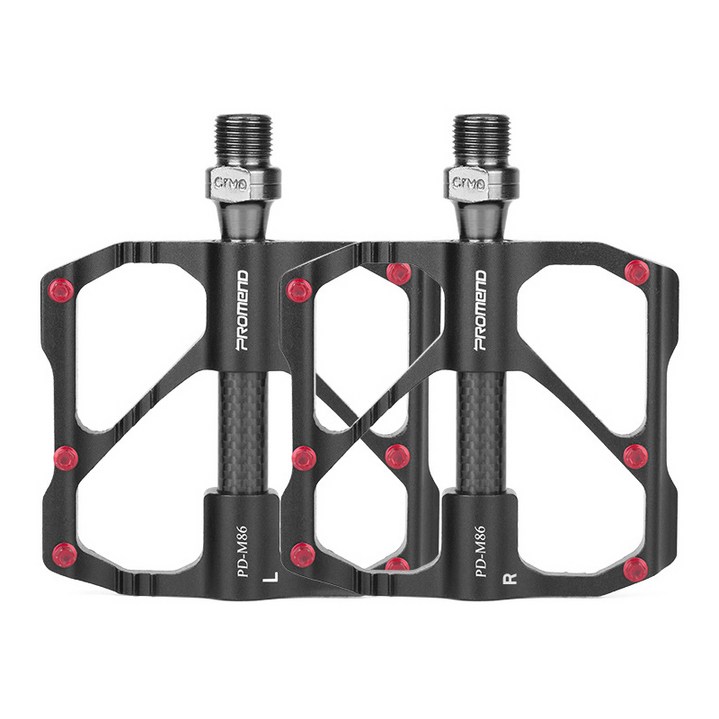자전거 평페달 MTB 로드 카본 경량 패달, 1세트, MTB_블랙