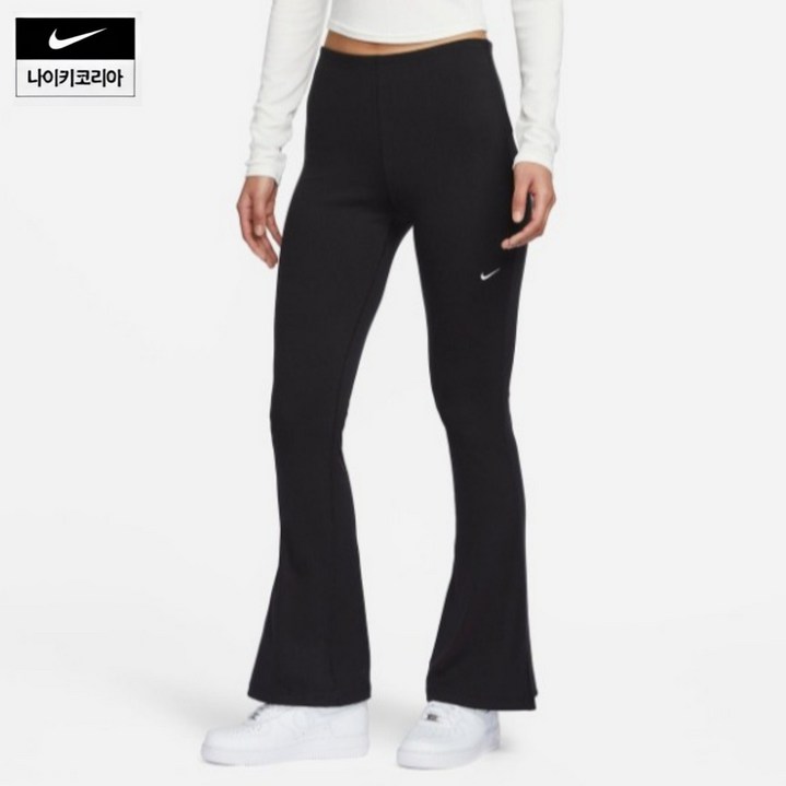 국내 백화점나이키 여성 겨울 니트 타이트 플레어 러닝 필라테스 스포츠 레깅스 FQ2114010