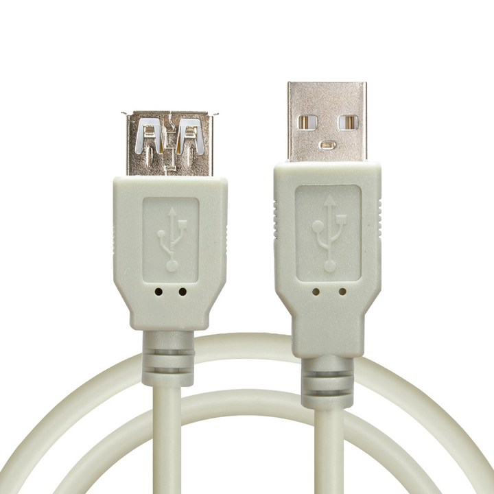 컴길 USB2.0 연장케이블 암 수 그레이 컴길 USB2.0 연장케이블 암 수 그레이