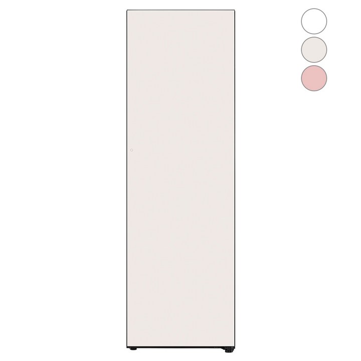 [색상선택형] LG전자 컨버터블 패키지 오브제컬렉션 냉동고 324L 글라스 방문설치, 베이지