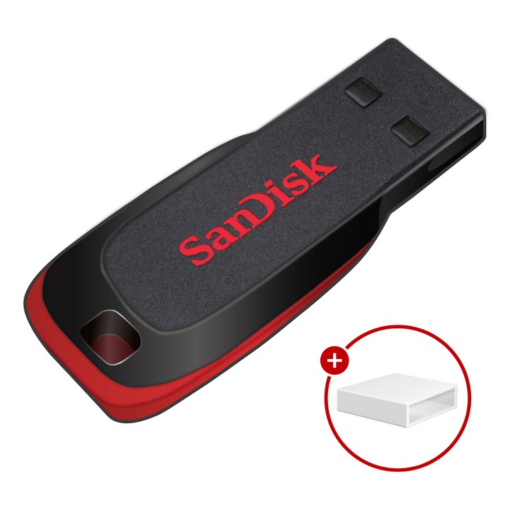 샌디스크 Cruzer Blade 크루저 블레이드 USB 2.0 SDCZ50 +USB 보호캡