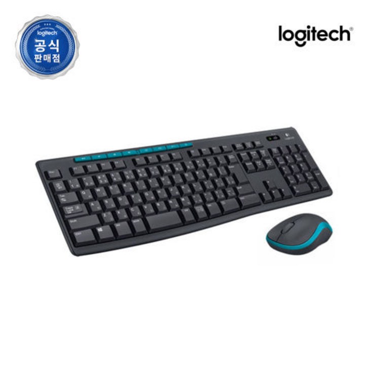 로지텍 무선 키보드 마우스 세트, MK275, BLACK(블랙), 일반형