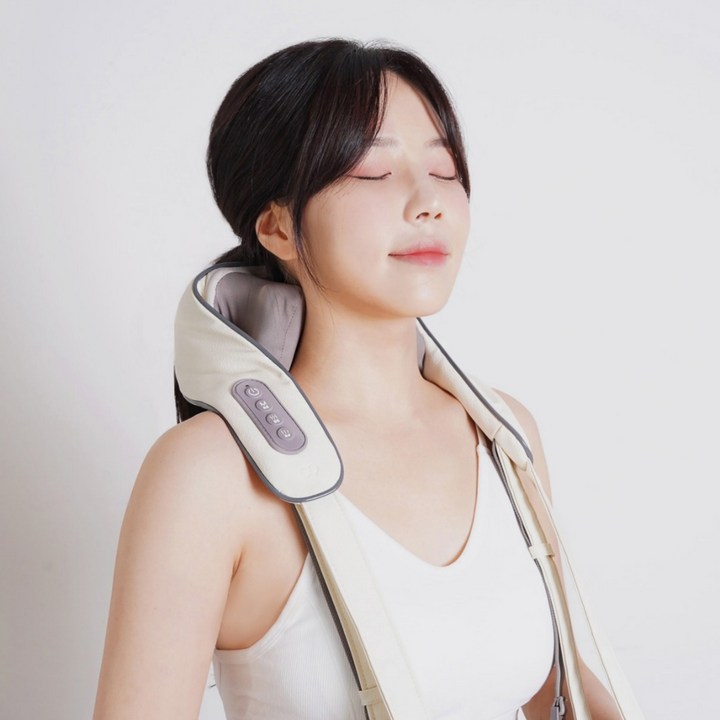 목안마 클로 넥앤프로 무선 목 어깨 마사지기 안마기 기계 허리 승모근 지압기, CLOER-4001