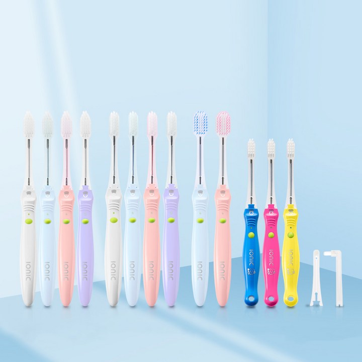 일본 아이오닉 미세전류 음이온 칫솔 FDA 승인 치주염 치석 구취 플라구 제거