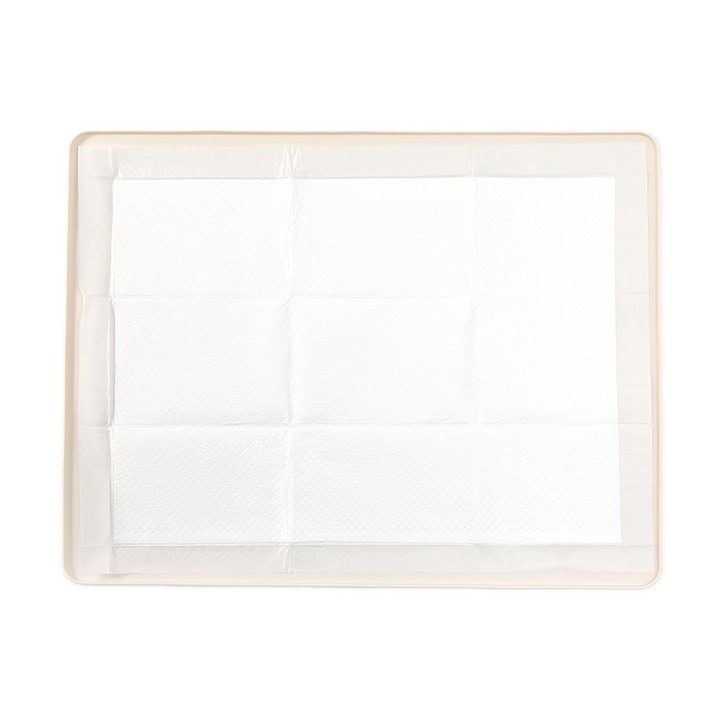 하이포 반려동물 논슬립 실리콘 배변매트 특대형, 1개, 베이지