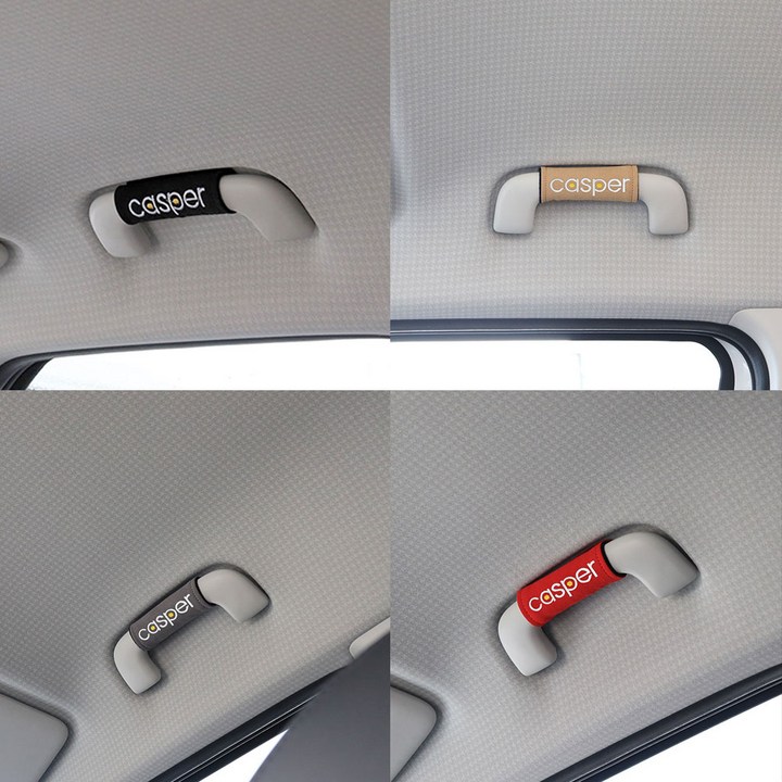 카숑 캐스퍼 럭셔리한 그립 손잡이 포인트 자수 로고 커버 호환상품