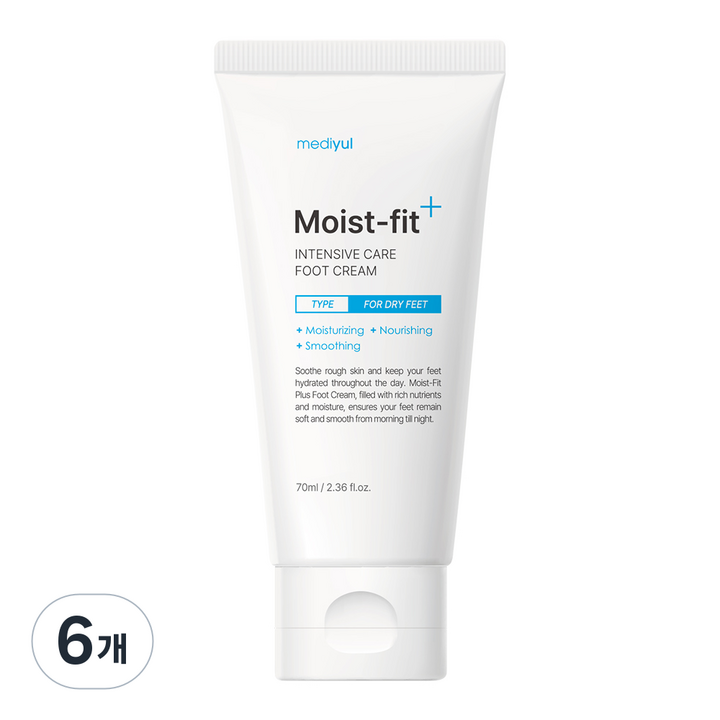 메디율 풋크림 고보습 발각질연화제 발크림 발각질크림 발각질제거, 70ml, 6개, 1개입
