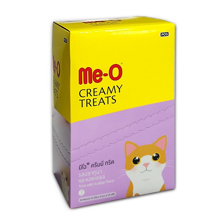 MeO 크리미 고양이 간식 15g x 96p, 1개, 참치  가리비 혼합맛