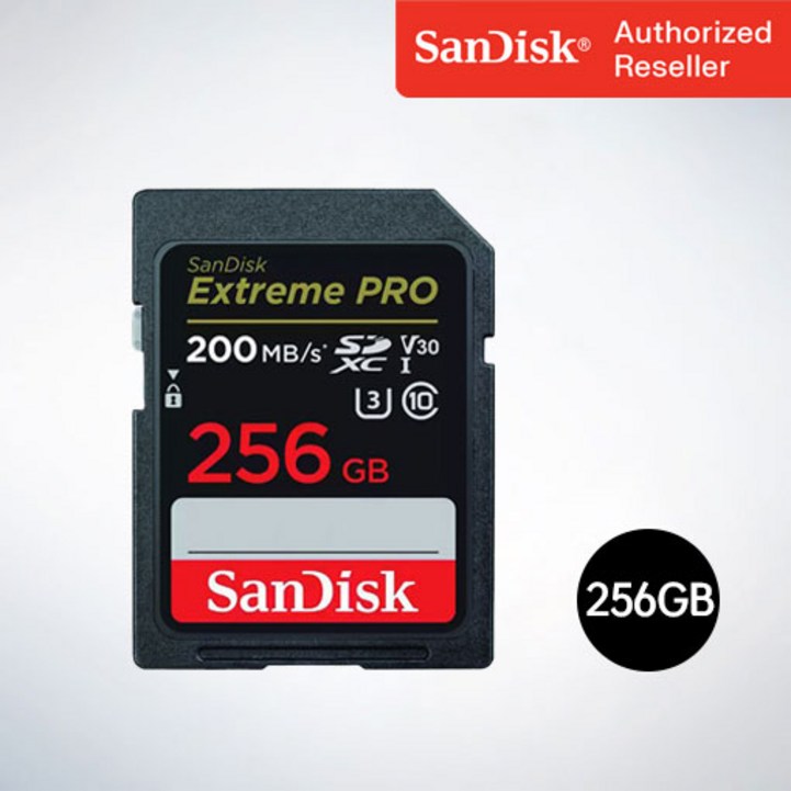 샌디스크sd 샌디스크 SD메모리카드 SDXC  Extreme Pro 익스트림 프로 UHS-I SDXXD 256GB