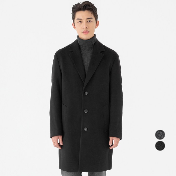 캐럿 남성용 데일리 오버핏 롱 코트 캐럿 남성용 데일리 오버핏 롱 코트