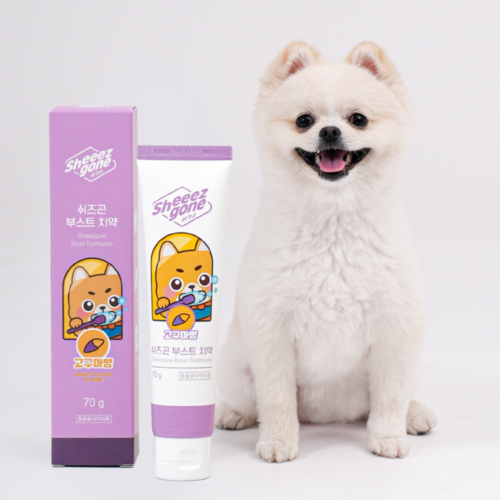 쉬즈곤 강아지 부스트 치약 고구마향, 1개, 70g 쉬즈곤 강아지 부스트 치약 고구마향, 1개, 70g
