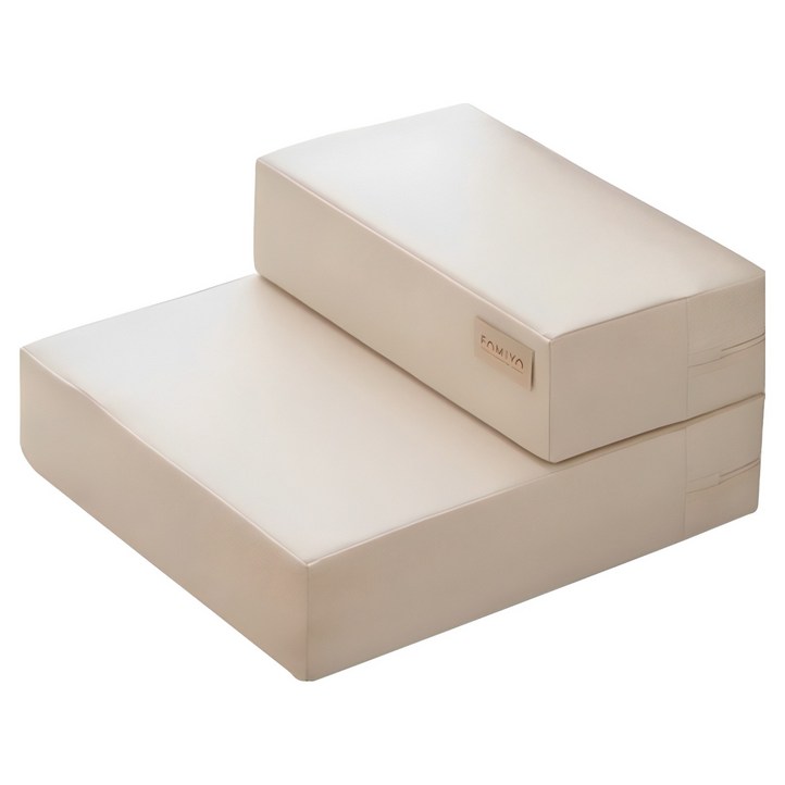 파미야 논슬립 변신형 강아지 계단, 아이보리, 1개