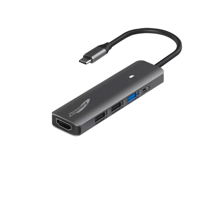 애니포트5in1 C타입 멀티허브 APTC51PH, 혼합색상, 1개 애니포트5in1 C타입 멀티허브 APTC51PH, 혼합색상, 1개