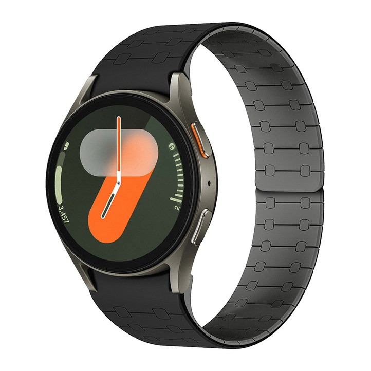 아이몰 갤럭시워치 초경량 에어핏 실리콘 마그네틱 스트랩, 블랙차콜, 1개