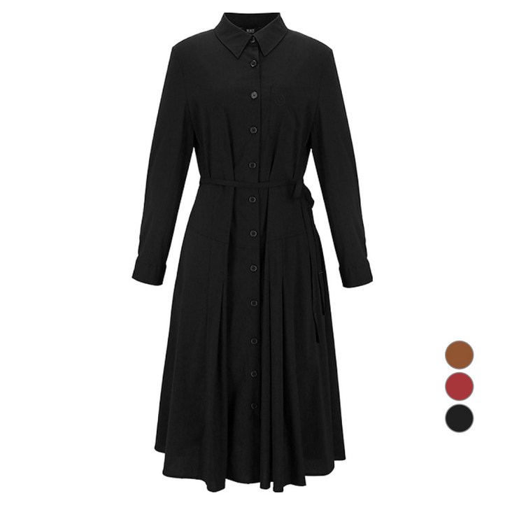 비지트인뉴욕 칼라 셔츠 롱원피스 VA9OP73