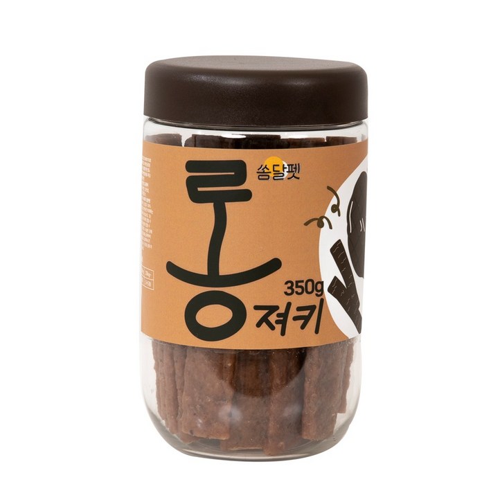 쏨달펫 롱 져키 강아지 육포 간식 대용량, 1개, 350g, 소고기