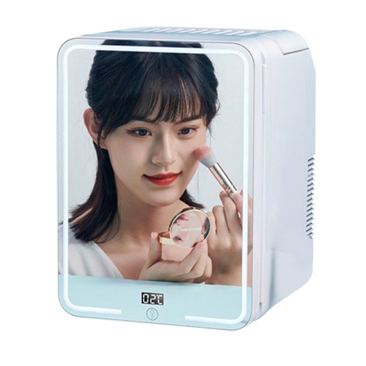 Pealy 화장품 냉장고 미니 냉장고 12L 대용량 LED 미러 디자인 냉온겸용 스마트 정온 저소음 Pealy 화장품 냉장고 미니 냉장고 12L 대용량 LED 미러 디자인 냉온겸용 스마트 정온 저소음