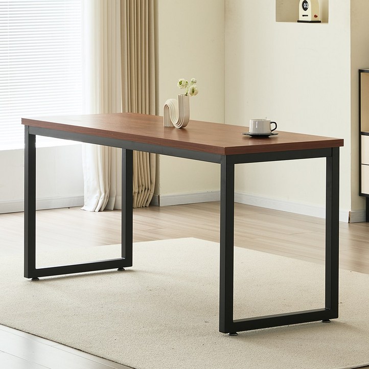 브라보가구 멀바우 사각형 4인 식탁 테이블 1600, 멀바우, 4인용