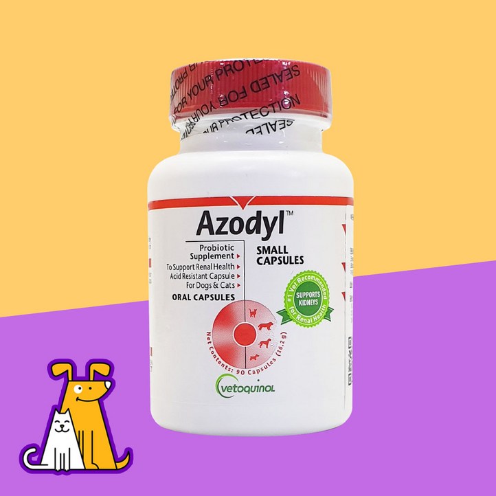 당일발송 냉장발송 베토퀴놀 아조딜 90캡슐 강아지 고양이 신장질환 보조제 영양제, 90정, 신장, 1개