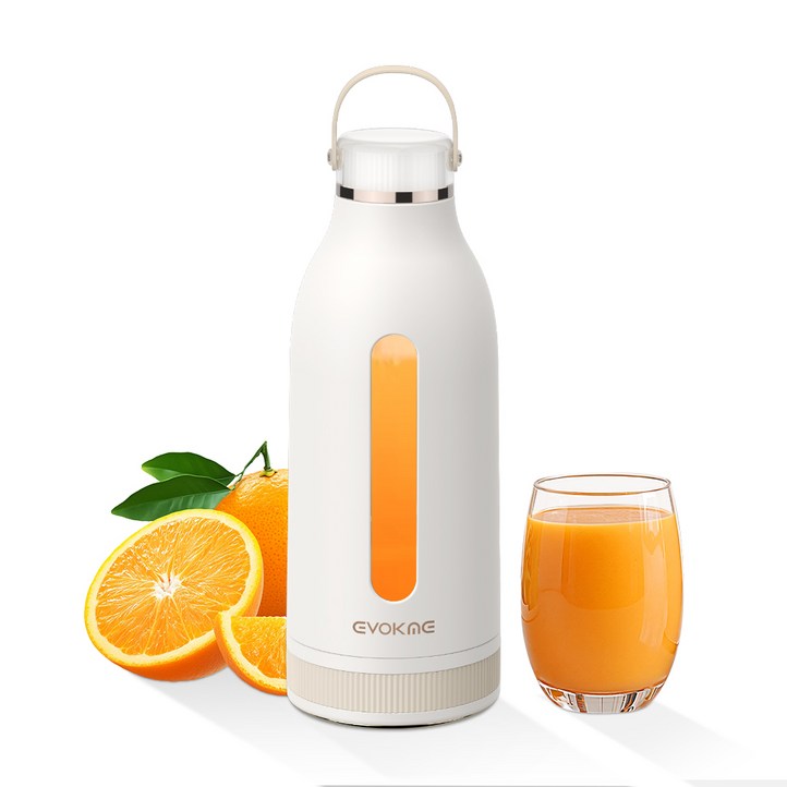EVOKME 휴대용 착즙컵 쥬스 믹서기 충전 미니 소형 과일 야채 무선