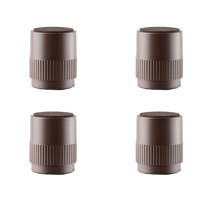 케이홈 가구 다리 높이 조절 발 받침 원형 40x50mm 4개입, 브라운 원형 40x50, 4개