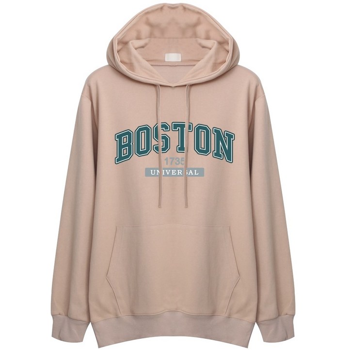 그린보스턴기모후드 국내생산 M2XL 남여공용 빅사이즈 티셔츠 남성 남자 여성 여자 기모 후드티