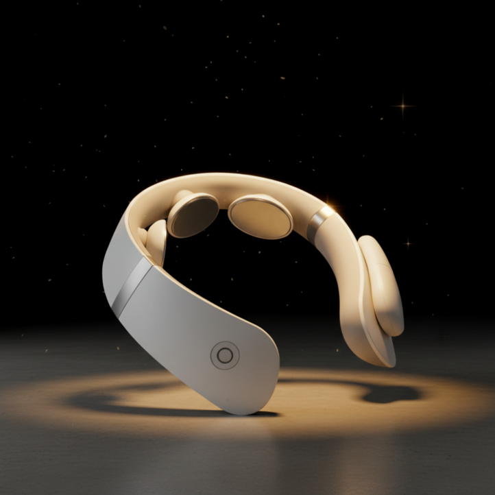 제스완 무선 스마트 온열기능 저주파 목 마사지기