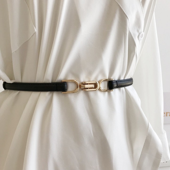 소울린느 명품디자인 원피스 코트 사이즈 조절 가능 레이어드 벨트 5colors