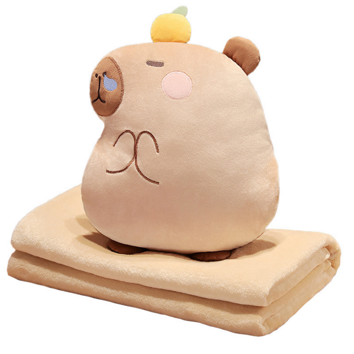 카피바라 멀티 담요 쿠션 카피바라 멀티 담요 쿠션