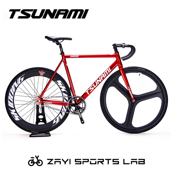 쓰나미 픽시자전거 SNM100 알루미늄 프레임 완성차 전후브레이크 포함 TSUNAMI