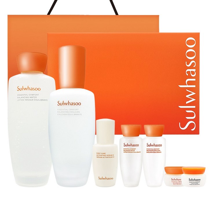 NEW 설화수 자음 2종 세트 쇼핑백 포함 (자음수150ml,자음유액125ml,윤조에센스8ml,탄력크림5ml,자음수15ml,자음유액15ml,탄력크림5ml)